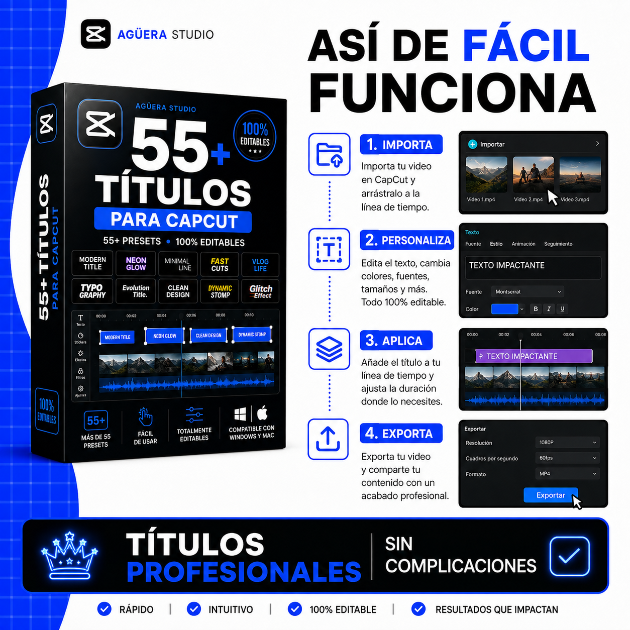 +55 TITULOS VIRALES PARA CAPCUT PRO